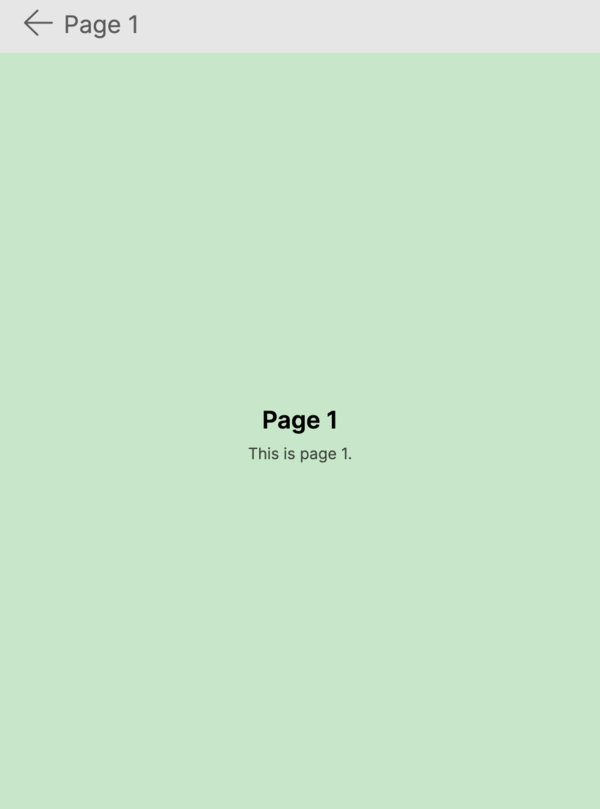 ContentPage inside a NavigationPage