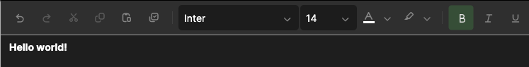 A toolbar with overridden theme resources, showing larger buttons, reduced corner radius, and a custom accent color for checked tools.