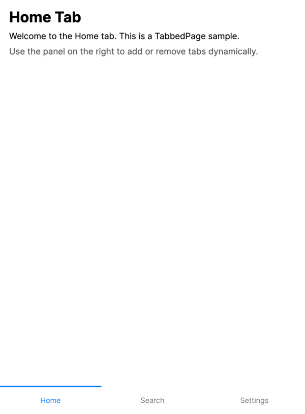 TabbedPage with bottom tabs