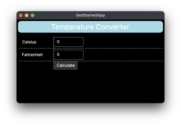 Tempature StackPanel