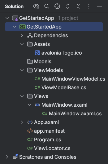 Create Avalonia Solution with JetBrains Rider