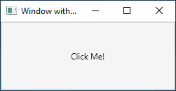 Windows with a button titled Click Me