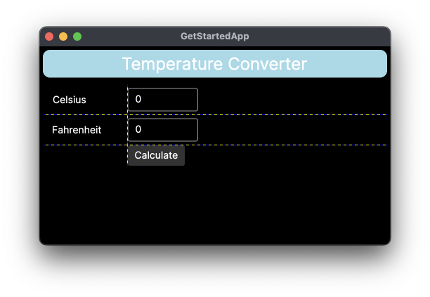 Temperature StackPanel