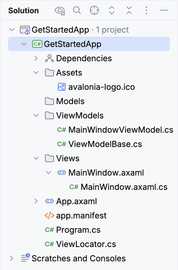 Create Avalonia Solution with JetBrains Rider